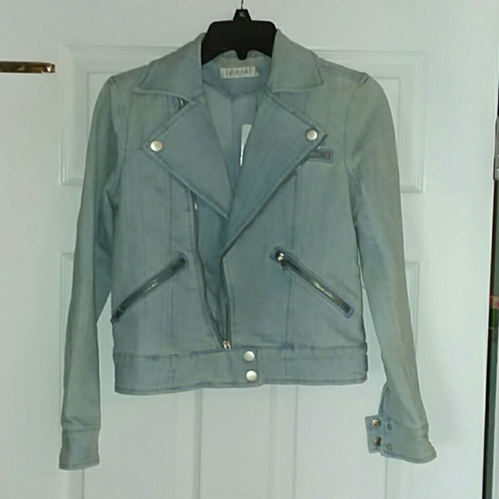 MINK PINK XS BRAND NEW BLUE DENIM JACKET